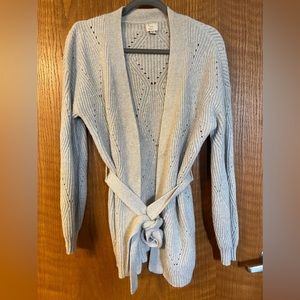 Woven cardigan